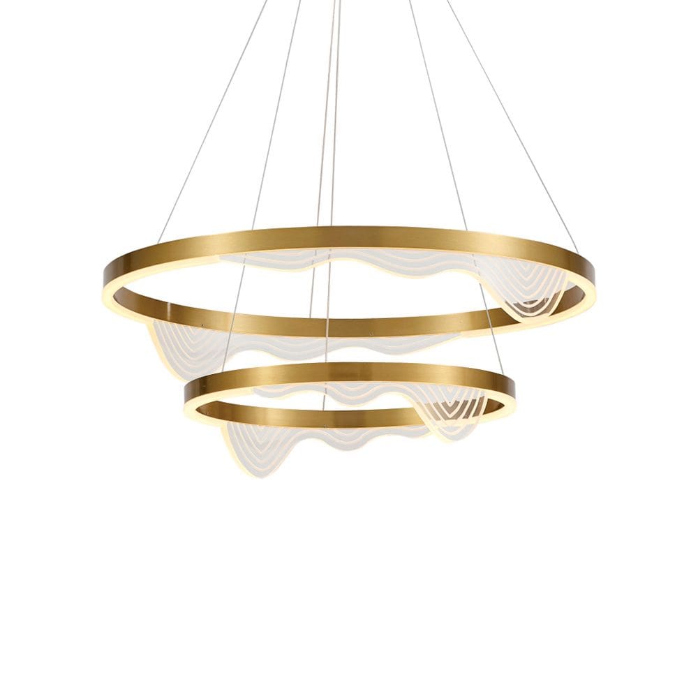 Lustre Pendente Astraled Lomy PL-9855 Dourado Led Bivolt