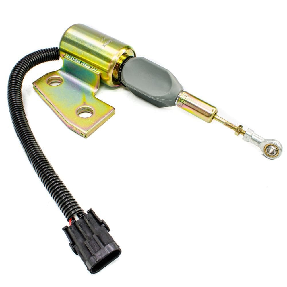 Válvula Solenoide De Parada Motor Cummins Hyundai R130 R170 Woodward SA-49441-12 24V 3 Pinos - GAUSS - GS22013