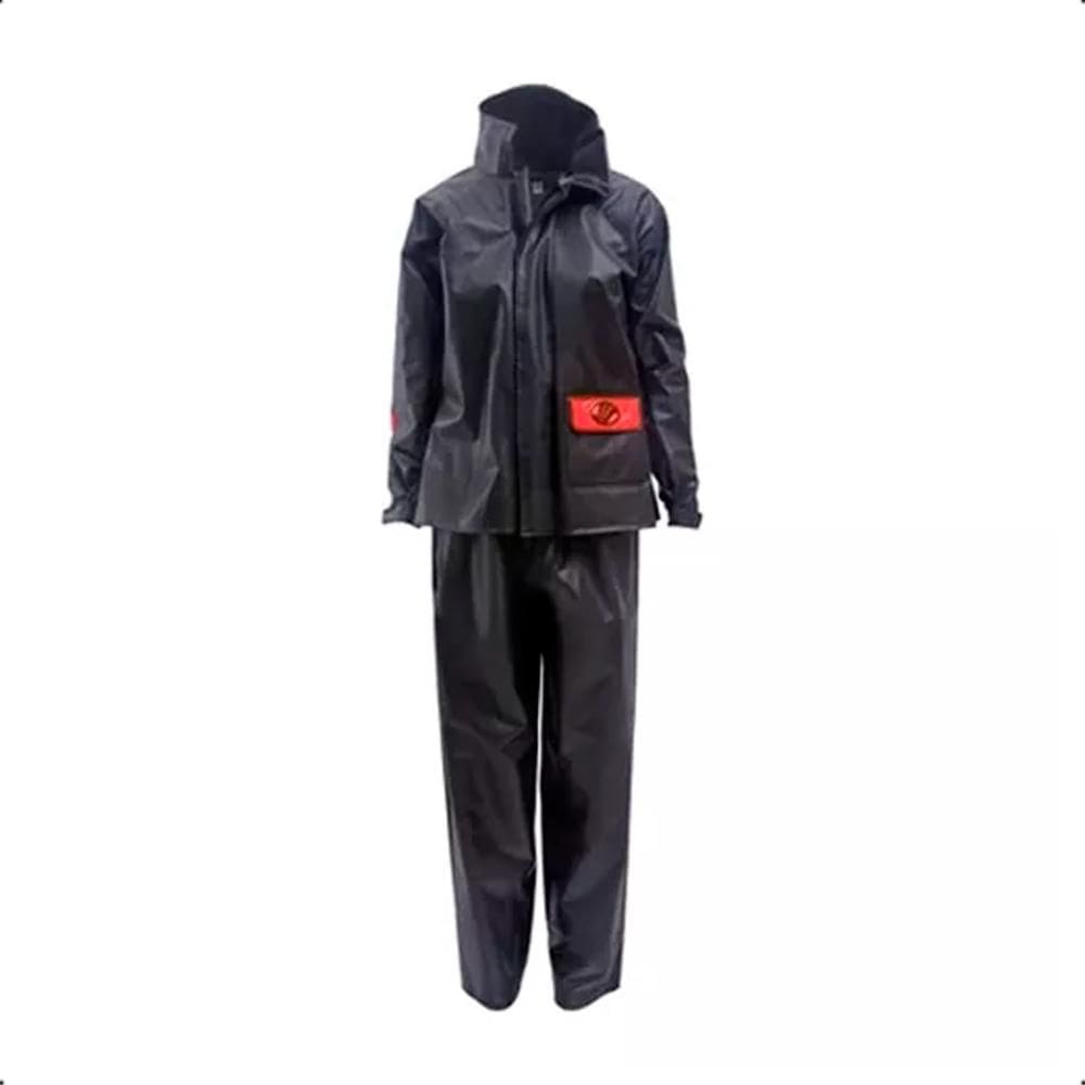 Capa de Chuva Motoqueiro Alba Europa Feminino Preto