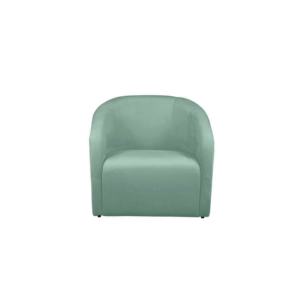 Poltrona Decorativa Lara Veludo Acqua - Montanaris Decor