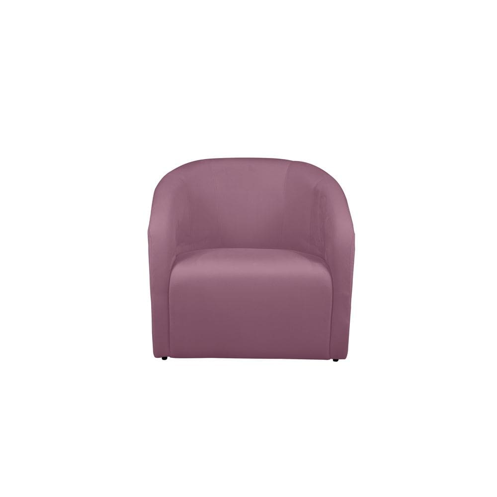 Poltrona Decorativa Lara Veludo Rosê - Montanaris Decor