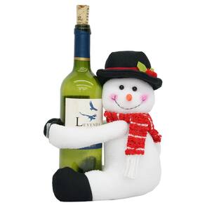Enfeite Natalino Porta Champanhe Boneco De Neve 24Cm