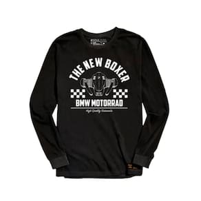 Camiseta Manga Longa Preta Motorrad R18 Nex Boxer Tee