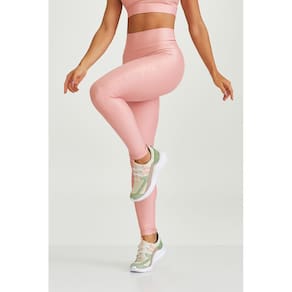 Legging Texturizada com Brilho e Silk Cajubrasil Rosa Romance