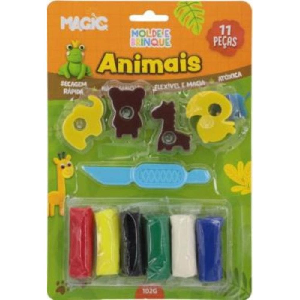 Molde E Brinque 11 Pecas - Animais