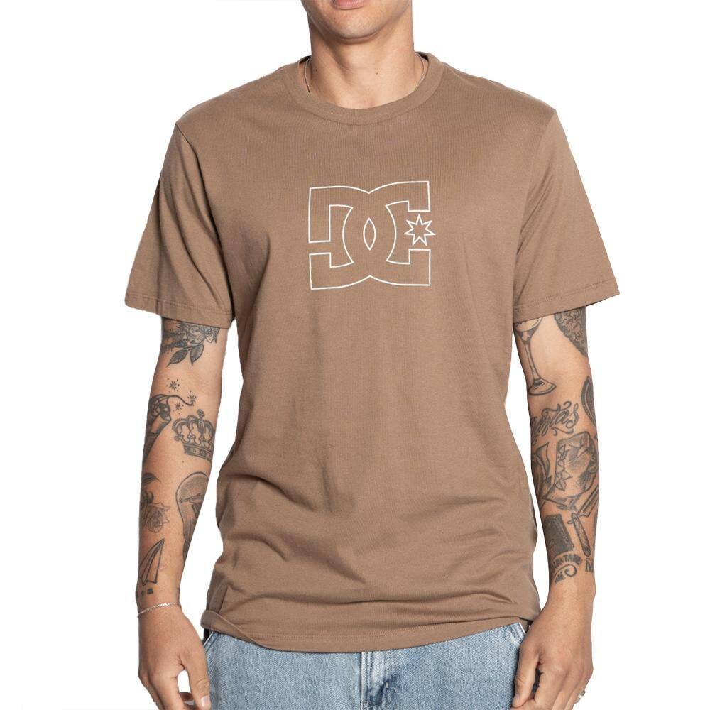 Camiseta DC Shoes DC Outline Star SM25 Masculina Marrom