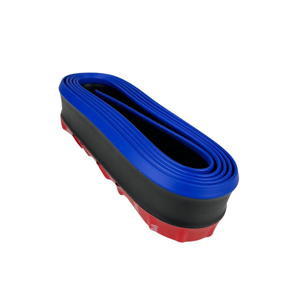 Front Lip veicular univerlsal Azul Flexível PVC Estilo BR