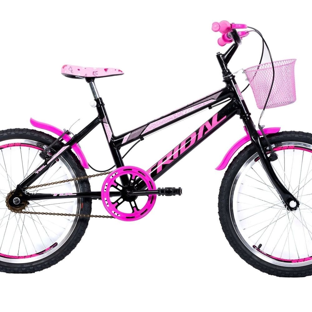 Bicicleta Aro 20 Feminina Infantil Quadro Mtb Preto