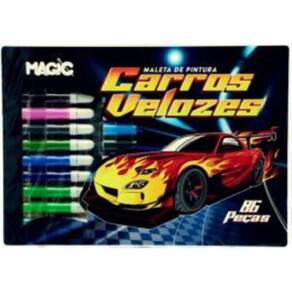 Maleta De Pintura 86 Pecas - Carros