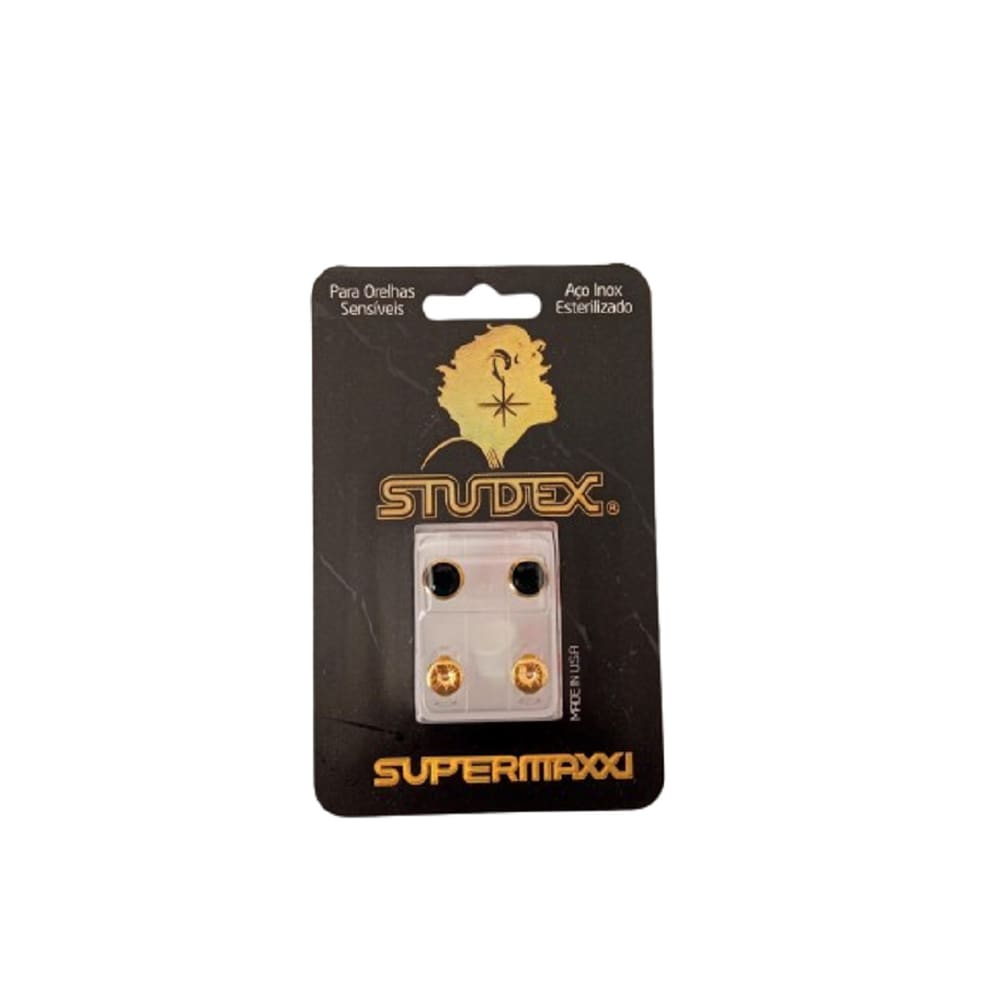 Brinco Studex Para Perfuração SuperMaxxi 6mm Aço Cirurgico