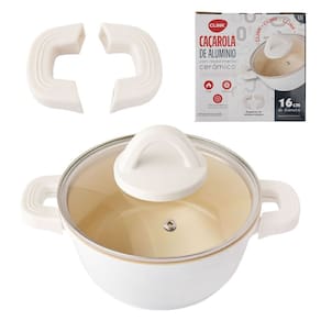Panela 16 Cm Caçarola C/ Revestimento Cerâmica Antiaderente