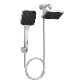 Ducha Cromada Quadrada Com Desviador Chuveirinho - Deca