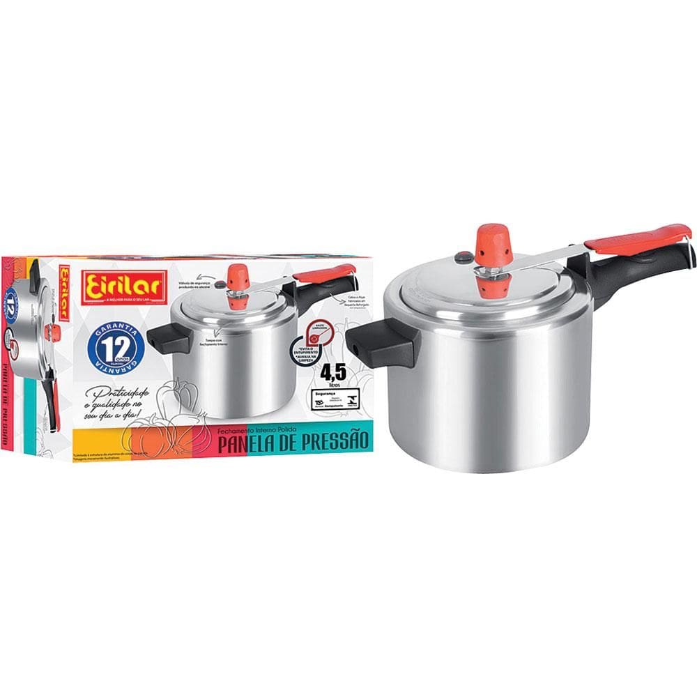 Panela de Pressão 4,5L Eirilar Polida