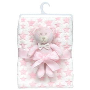 Kit Cobertor Mantinha de Bebê Pelúcia Antialérgica Poliéster Buba