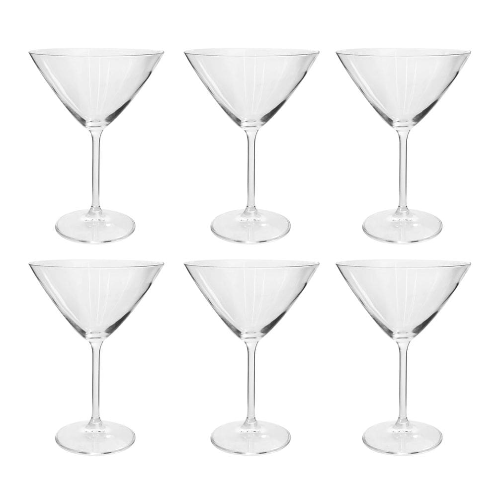 Jogo Taça Para Martini Cristal Bohemia Martina 285ml 6 Peças