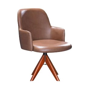 Cadeira De Jantar Com Base Giratória Multimóveis Cr50094 Caramelo Caramelo