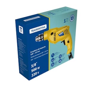 Furadeira De Impacto Tramontina 500 W 220 V 1/2 Polegada Com Sistema De Reversão De Rotação