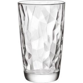 Bormioli Rocco Diamond Copo Long Drink 14x9x9cm 470ml Vidro Transp 6pç
