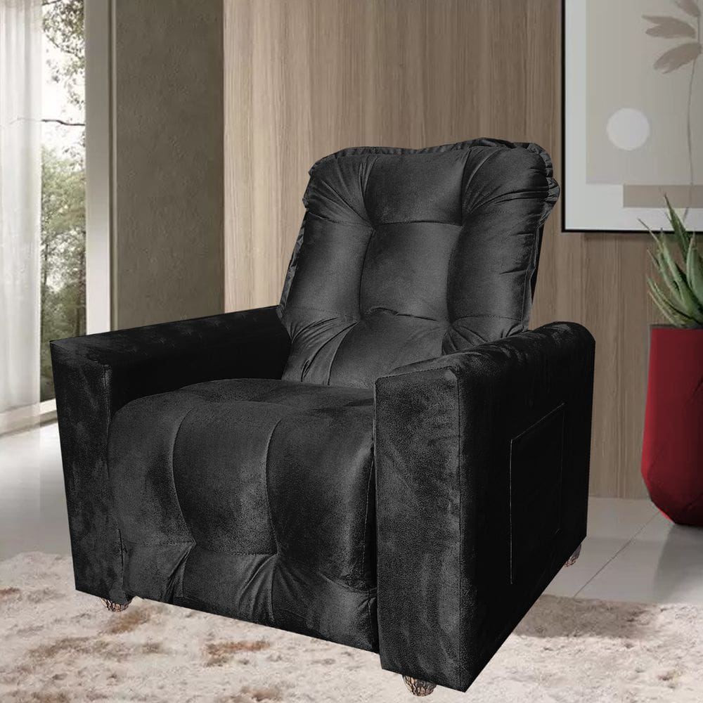 Poltrona Extensão De Cílios Reclinável Fiesta Preto