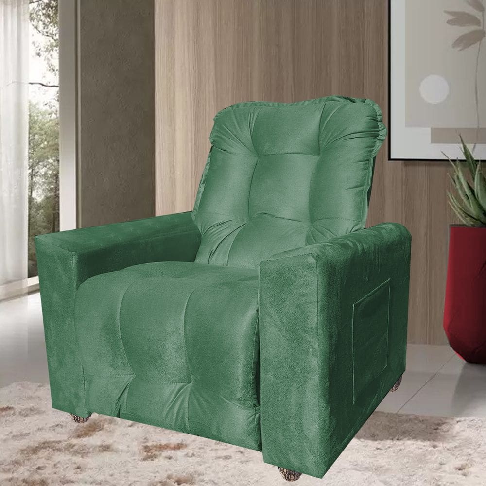 Poltrona Extensão De Cílios Reclinável Fiesta Verde