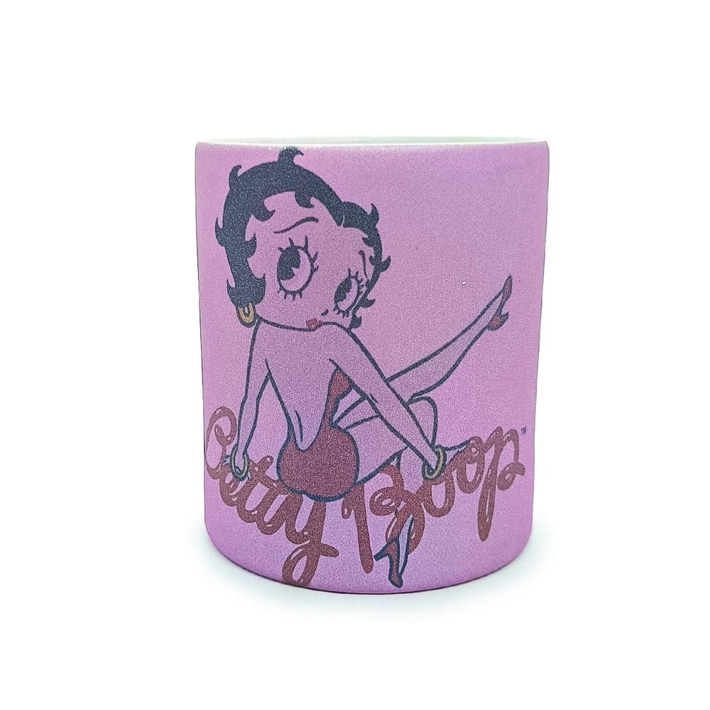 Caneca De Ceramica Glitter Rosa Betty Boop