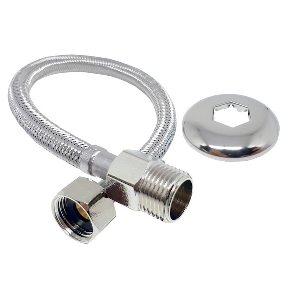 Rabicho Engate Flexivel Aço Inox Mx F 1,00M 1/2 Entrada Água