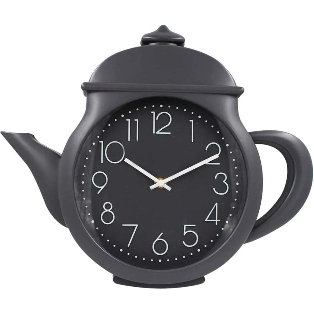 Relógio De Parede Chaleira De Plástico A Pilha 29Cm