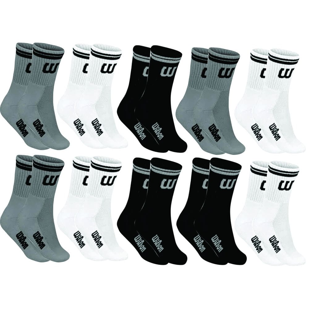 Kit 10 Meias Cano Alto Masculina Adulto