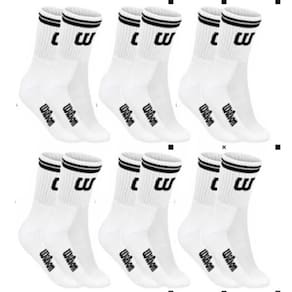 Kit 6 Meias Cano Alto Masculina Adulto Branca