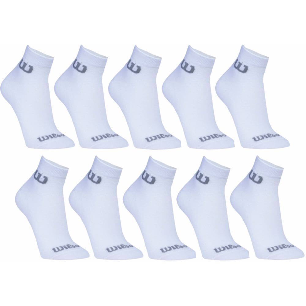 Kit 10 Meias Cano Curta Masculina Adulto Branca