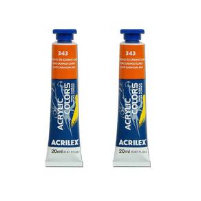 Tinta Acrilica Pintura Em Telas 2 Unidades 20Ml Acrilex
