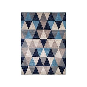 Tapete Para Sala Belga Antuérpia 6 Azul Bege 2,50x3,80m