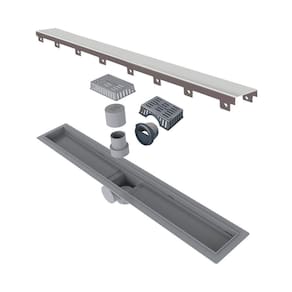 Ralo Linear Elleve Smart Sifonado 917 60cm Com Tampa Inox