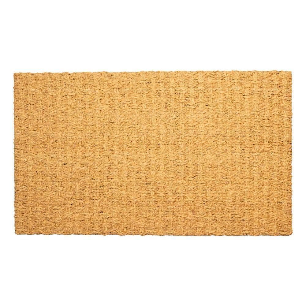 Capacho Fibra De Coco Bahia 03 Bege 0,45x0,75m