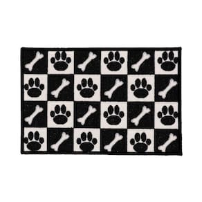 Capacho Antiderrapante Clean 29 Preto Branco 0,40x0,60m