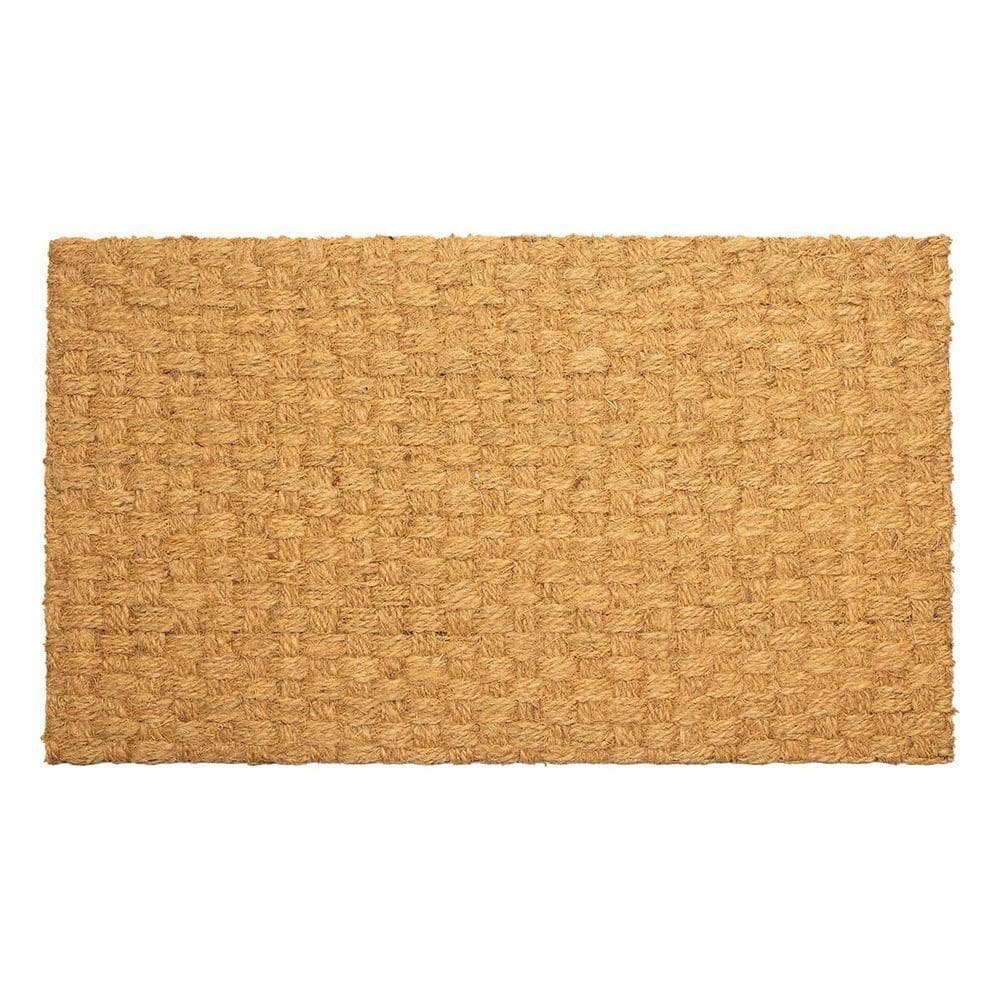 Capacho Fibra De Coco Bahia 02 Bege 0,45x0,75m