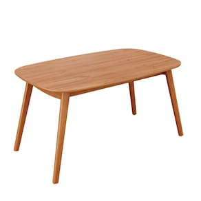 Mesa 135cm X 80cm Mdf Laminado Ceci Yescasa Natural