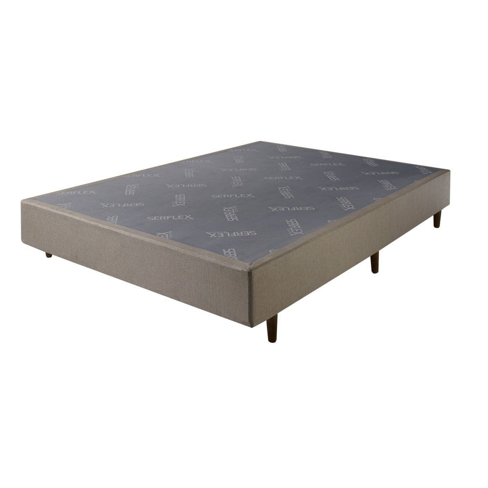 Base Box Solteiro Serflex Gaia 30x88x188cm Bege