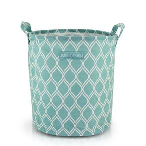 Cesto Para Roupa Suja- Brinquedos Tecido (m) - Linha Loft Azul Claro