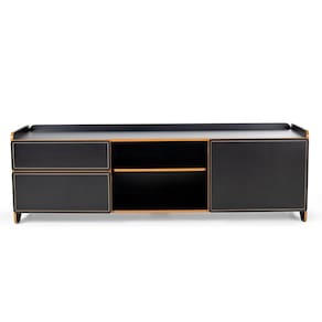 Rack para Sala de Estar para Tv até 75 Polegadas Flea Preto