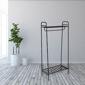 Guarda-roupa Closet Arara Prisma 170cm X 78cm X 40cm Preto
