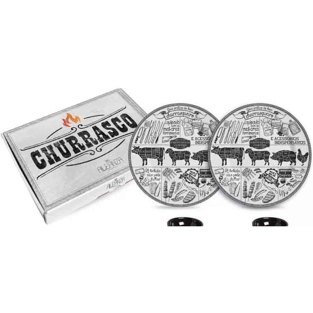 Kit Sobremesa Churrasco 3 Alleanza 4 Pçs