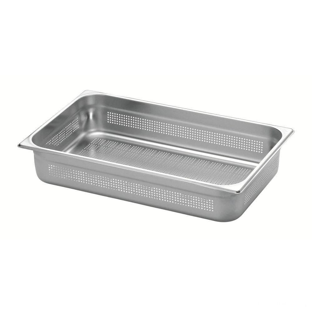 Cuba Perfurada Tramontina Gn 1/1 Em Aço Inox Sem Alças Profundidade 100 Mm - Aço 201 Tramontina
