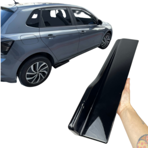 Saia Lateral Universal Spoiler Ajustável Black Piano Audi RS