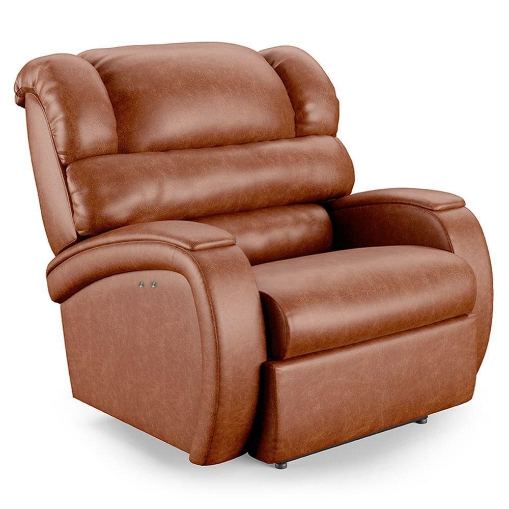 Poltrona Do Papai Reclinável Napoli Power Touch Pu Caramelo Brilho Fh1