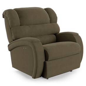 Poltrona Do Papai Reclinável Napoli Power Touch Massagem Veludo Capuccino Fh1