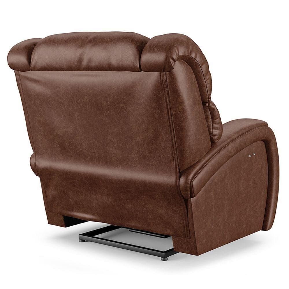 Poltrona Do Papai Reclinável Napoli Power Touch Massagem Pu Marrom Brilho Fh1