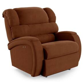 Poltrona Do Papai Reclinável Napoli Power Touch Massagem Veludo Fh1 Terracota