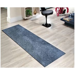 Tapete Passadeira Simples Aveludado 50x300 Borda Sem Costura Cinza