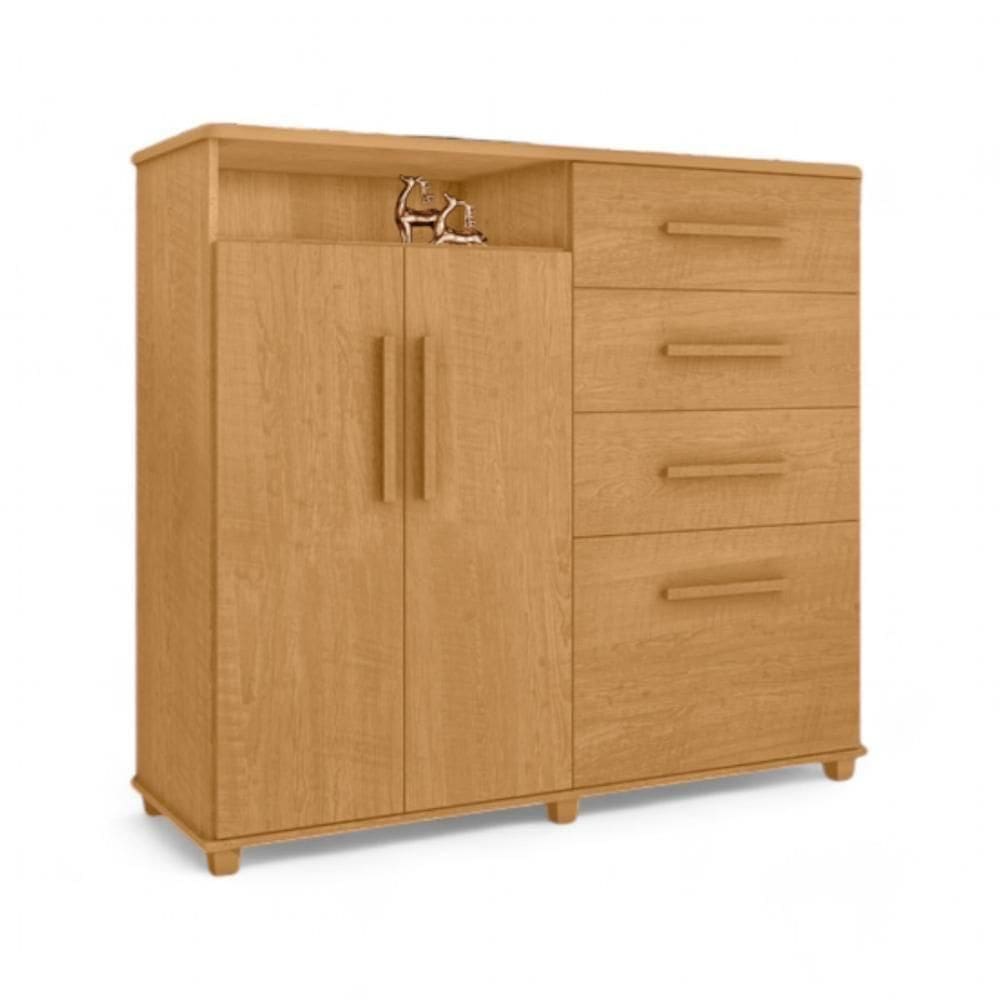 Cômoda 04 Gavetas E 02 Portas Helena Naturalle